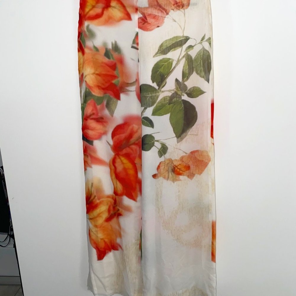 SOCAPRI Silk Floral Sheer Pant Size 44